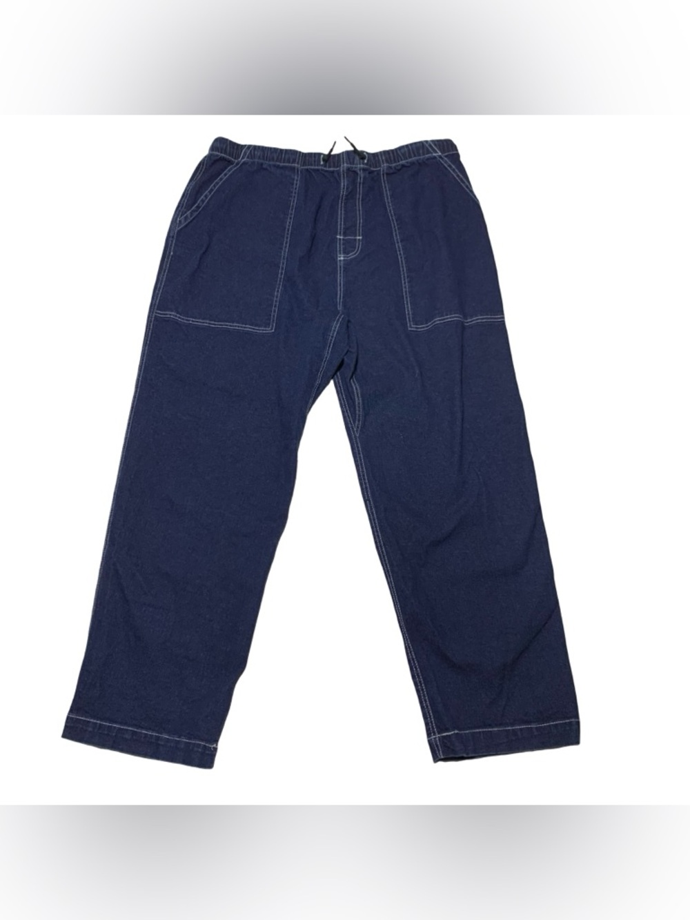 Element Wander Elastic Waist Blue Baggy Skate Denim Jeans Mens XL 36x30